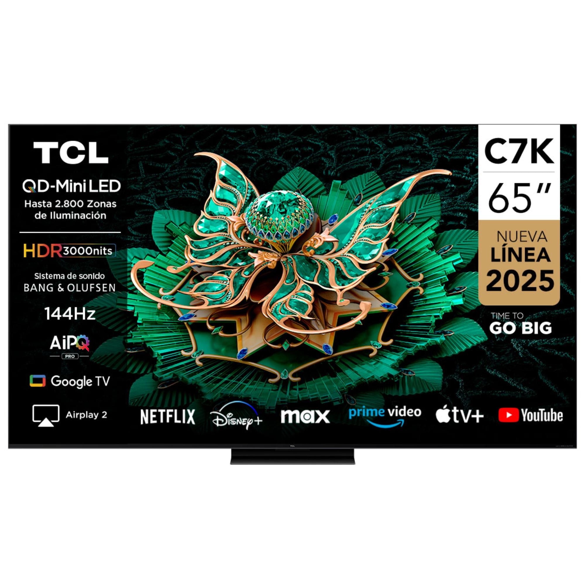 Televisor 65"" Miniled Uhd 4K 65C7K Smart Tv Tcl