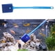 thumbnail image 4 of Cepillo de limpieza para acuarios, esponja de doble cara con mango antideslizante de 30 cm, ideal para acuarios de peces, arrecifes, plantas y acuarios de cristal, color azul., 4 of 7