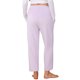 thumbnail image 3 of INSPIRE CHIC Pantalones de pijama de forro polar mullido para mujer, pantalones de descanso a cuadros con bolsillos, cintura elástica suave y cálida, talla S, color púrpura, 3 of 6