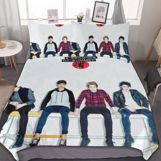 5 Seconds Of Summer Album 3 Pieces Bedding Sets Soft Comforter Sets Decor Bedroom Gifts