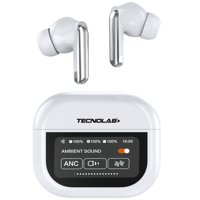 Tecnolab - Audífonos Bluetooth Con Pantalla Touch Blanco - Ps
