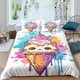 thumbnail image 1 of Funda nórdica con estampado 3D de gatito de dibujos animados, juego de 3 piezas y 2 fundas de almohada, fácil cuidado, juego de ropa de cama de microfibra con funda nórdica, diseño de dibujo, 1 of 3