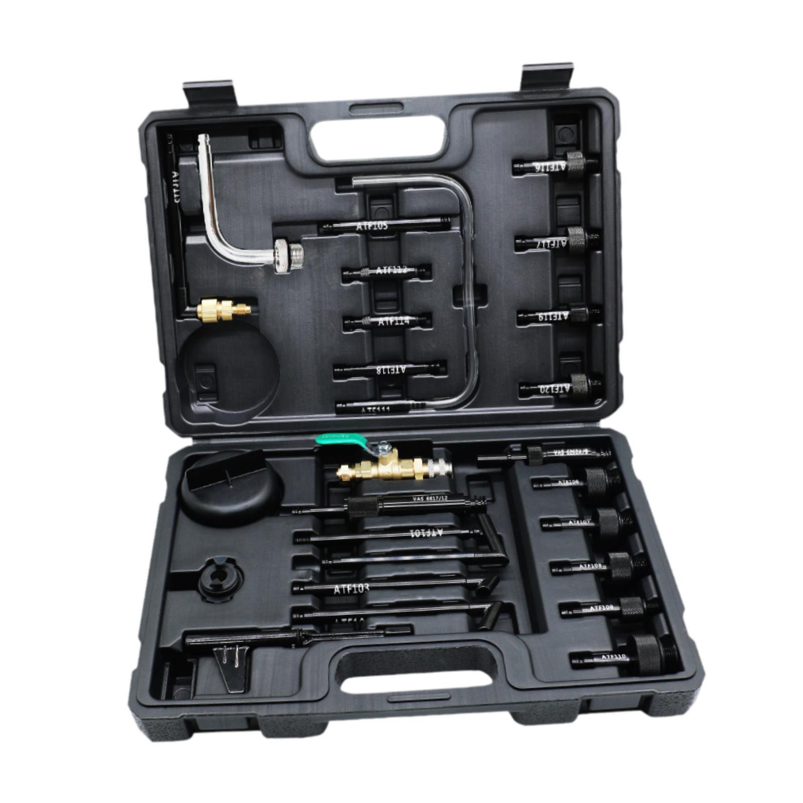 Magideal - Juego De 26 Adaptadores De Llenado De Aceite, Conector De Recarga Atf, Herramienta De Inyección De Aceite De Transmisión Fácil De Usar Para Reparación