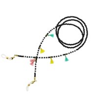 Ioensy - Cadena De Gafas Cadena De Gafas Negras Correa De Gafas De Sol Para Regalo De Aniversario Playa