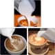 thumbnail image 4 of Jarra de leche, jarra de leche, jarra de leche de acero inoxidable, espumador de leche para capuchino y café con leche, color plata, 4 of 6