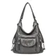 thumbnail image 1 of Women Washed PU Leather Travel Backpack Female Bagpack School Shoulder Hand Bags for Women 2024 Back Pack Mochilas Sac A Main, 1 of 3