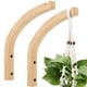 thumbnail image 1 of Ganchos De Pared De Madera De 20 Cm Para Plantas 2 Piezas Madera Natural, 1 of 5