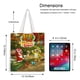 thumbnail image 5 of Leo y Tig Bolso de tela con estampado de lienzo para mujer, bolsa de compras reutilizable y estética, con cremallera interior, regalo para mujer,40*45cm., 5 of 6