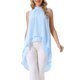 thumbnail image 1 of INSPIRE CHIC Blusa sin mangas de gasa de Halloween para mujer con lazo en la espalda para moda de verano y ocasiones casuales Azul cielo L, 1 of 6