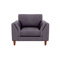 Latam Home - Sofa Milan 1C Con Resortes Pocket Lino Gris Oscuro