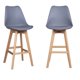 thumbnail image 1 of Pack x 2 Taburetes acolchado con respaldo Eames Tulip Gris, 1 of 6