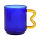 thumbnail image 1 of Taza De Cristal Colorida Taza De Bebida De Desayuno 15 Oz Para Oficina De Agua Con Leche, 1 of 5