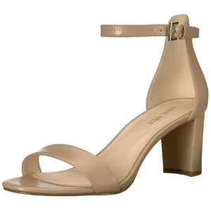 Sandalia De Tacón Nine West Pruce Para Mujer, Piel Natural, Talla 6