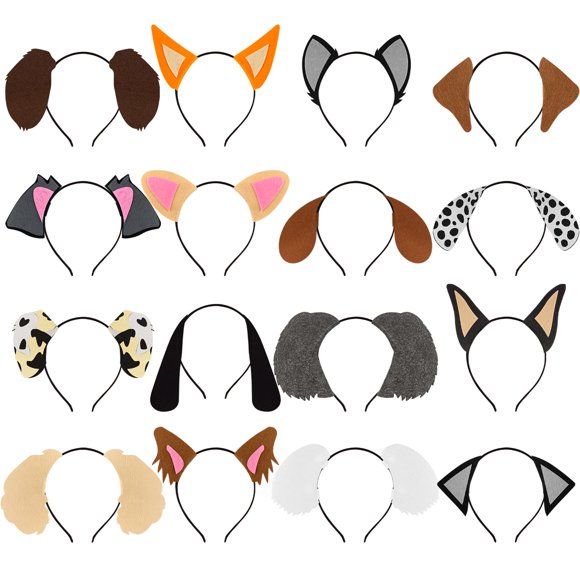 Diademas PPXMEEUDC 21x16 cm Fieltro Coloridas Pack de 16