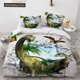 thumbnail image 1 of x2568 Bed SheetsJurassic World Park Dinosaur Bedding Set Boys Girls Twin Size Duvet Cover Pillowcase Bed Kids Adult Home Textileextile 3-Piece Bedding Set (1 Duvet Cover + 2 Pillow Shams) nj2568, 1 of 5