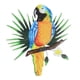 thumbnail image 2 of Parrot Metal Wall Art Decors Jardín Esculturas Colgantes Multicolor 26cmx28cm, 2 of 5