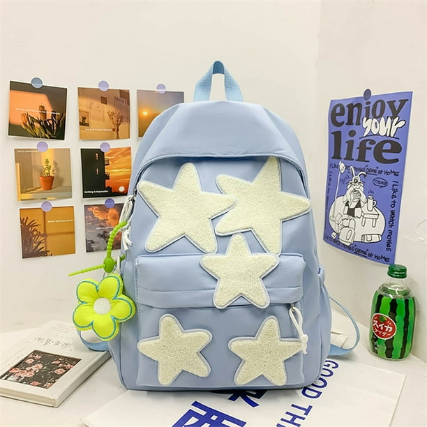 Students Bag For Women Children School Backpack Girls Cute Five-Pointed Star Women'S Bagpack Bookbag Laptop Bag For Teens Girls