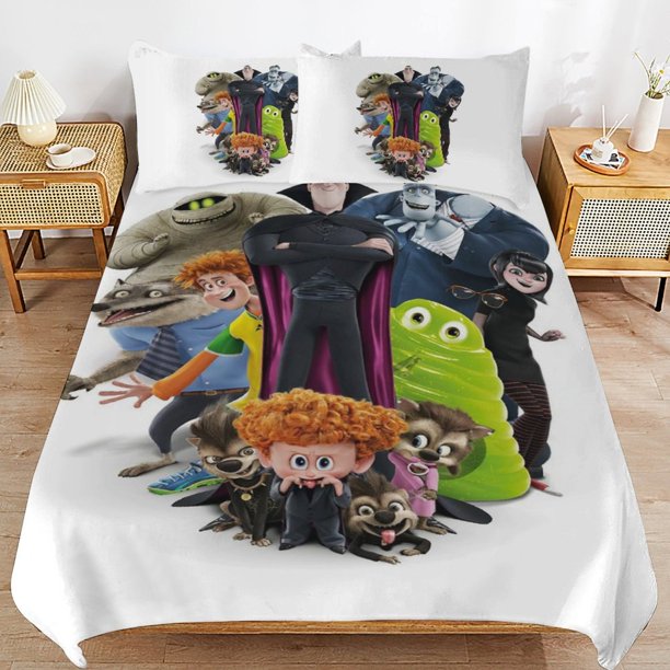 Hotel Transylvania Comforter Set 3 Pieces Quilt Cover Set Soft Bedding Sets for All Seasons