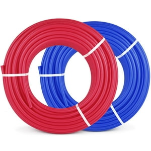 Tubo Pex Vevor Oxygen-Barrier De 300 M Rojo + 300 M Azul De 1/2 Pulgada