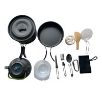 Miglu - Set De Ollas Y Cubiertos Camping 12 Piezas