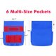 thumbnail image 3 of CADDY AUVCAS Organizador de silla de 48 cm rojo y azul – 6 bolsillos, 3 of 9
