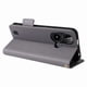 thumbnail image 3 of Funda Cartera para BLU C9 Tapa Flip con Ranuras y Soporte Gris, 3 of 5