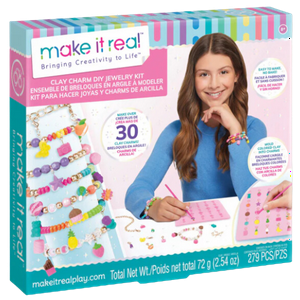Make It Real Kit Para Hacer Joyas Y Charms De Arcilla 279 Piezas