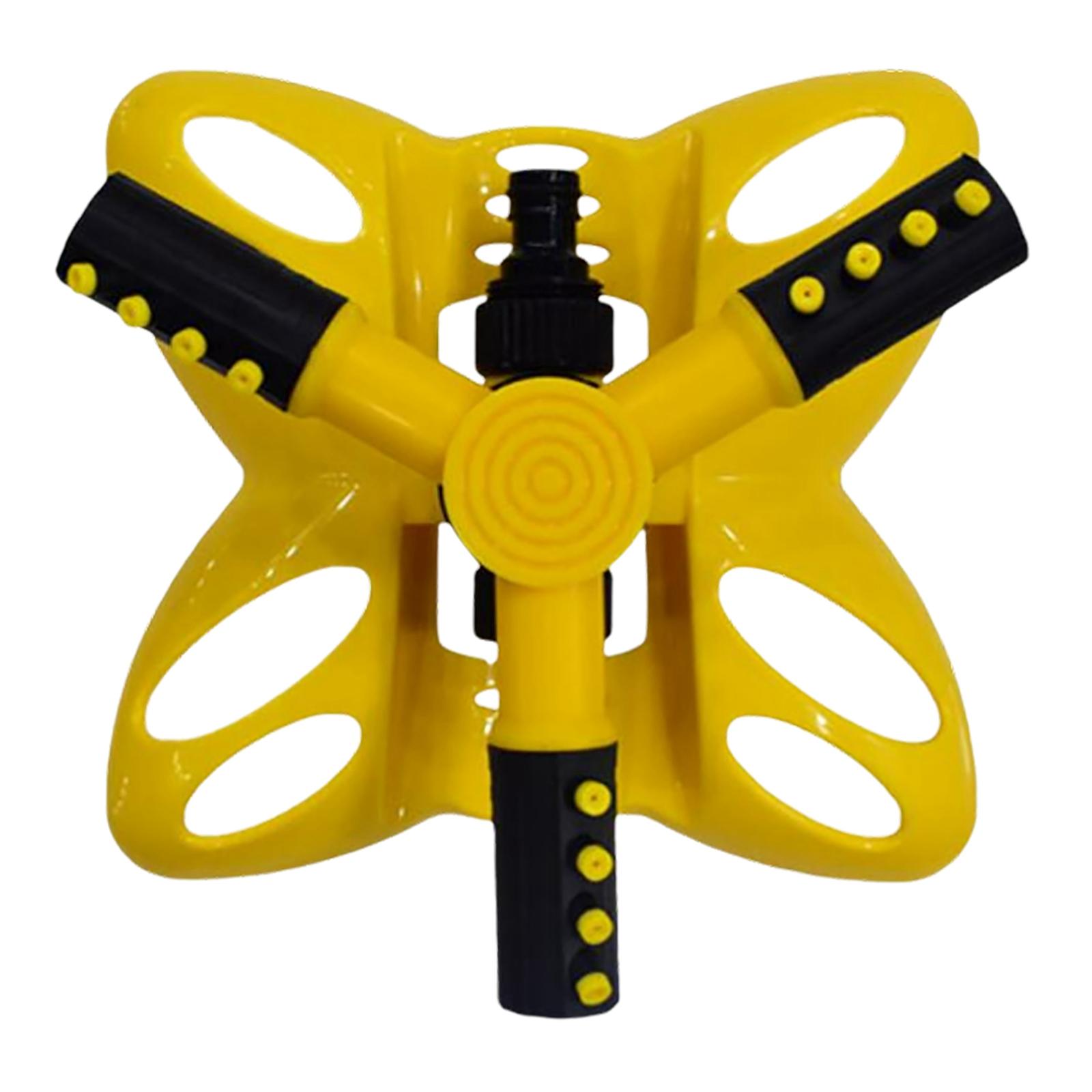 Ioensy - Sistema De Riego Por Aspersión De Agua De Jardín Giratorio De 360 Grados Para Patio Amarillo