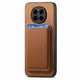 thumbnail image 2 of Funda de Cuero Magnética con Tarjetero para Honor Magic 7 Pro Cubierta Delgada Marrón, 2 of 5