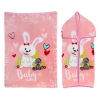 Bebesit - Saco Con Broche Conejo Rosa