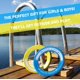 thumbnail image 3 of Flying Rings Activ Life para niños, juguetes de playa, color cian y amarillo, 3 of 4