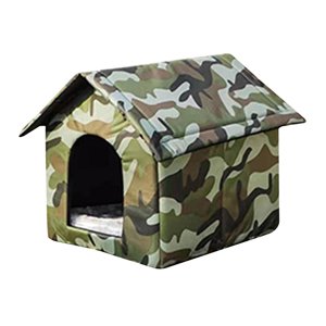 Ioensy - Gatos Salvajes Al Aire Libre Casa Cálida Tienda Impermeable Refugio Para Gatos Callejeros Gruesos 40Cmx35Cmx40Cm