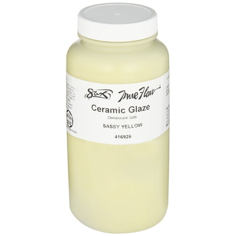 Glaze Sax True Flow Gloss, 473 Ml, Amarillo Atrevido, No Tóxico