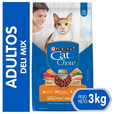 Alimento Seco Gato Adulto Sabor Pollo Bolsa Delimix, 3 Kg