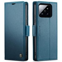 Caseme Tipo Cartera Xiaomi 14 Con Cierre Magnético, Rfid, Tarjetero, Soporte, Carga Inalámbrica