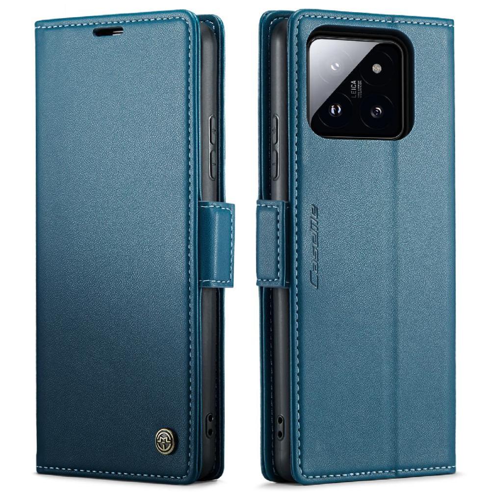 Caseme Tipo Cartera Xiaomi 14 Con Cierre Magnético, Rfid, Tarjetero, Soporte, Carga Inalámbrica