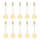 thumbnail image 1 of 10 Piezas Cobre Base Vacía 1,5 Cm Solapa Palo Pin Sombrero Broches DIY Oro, 1 of 3