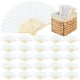 thumbnail image 1 of Abanicos de papel Aodaer, color blanco, 50 unidades, con cesta de almacenamiento de 21 cm, 1 of 3