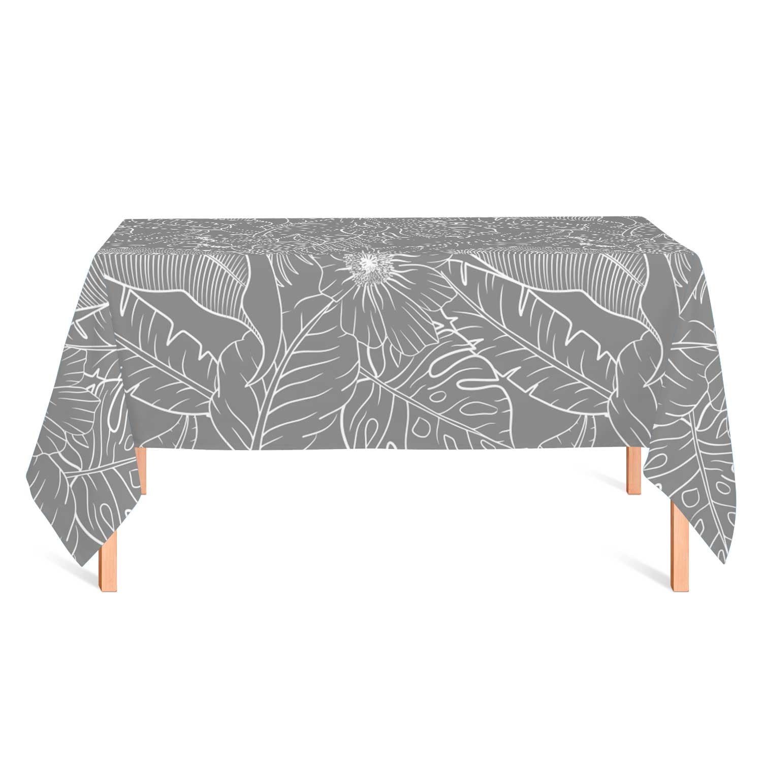 Paper-home - Mantel Anti Manchas Botánico Gris