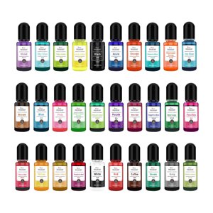 Bothyi - Pigmento De Resina Epoxi De 10 Ml Para Manualidades, Suministros De Fabricación De Joyas, Fabricación De Velas, 30 Unidades