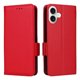 thumbnail image 1 of Funda Cartera para iPhone 16 Tapa Flip con Ranuras y Soporte Rojo, 1 of 5