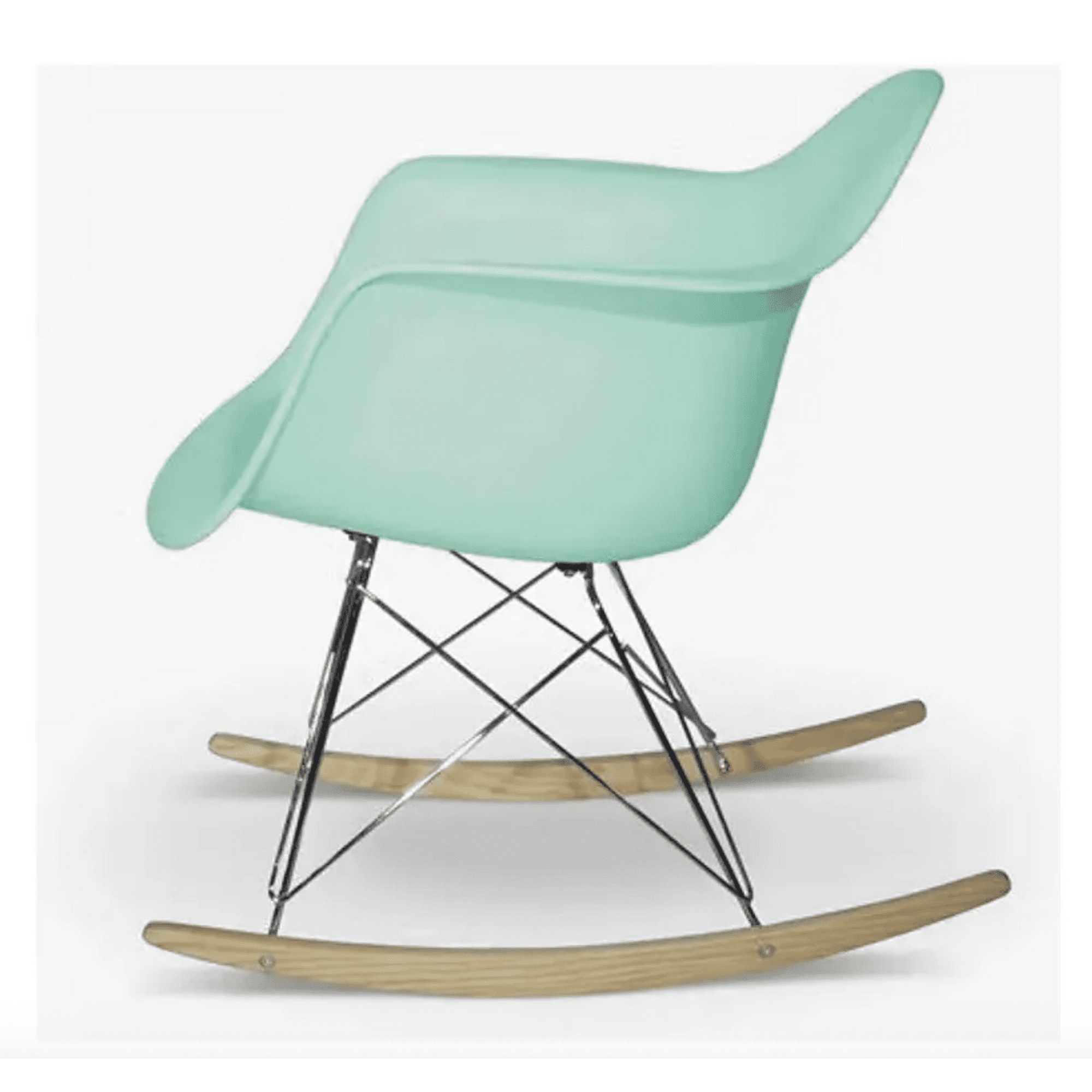Habita2 Chile - Mecedora Silla Rocking Estructura Metalica - Menta