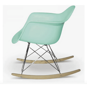 Habita2 Chile - Mecedora Silla Rocking Estructura Metalica - Menta