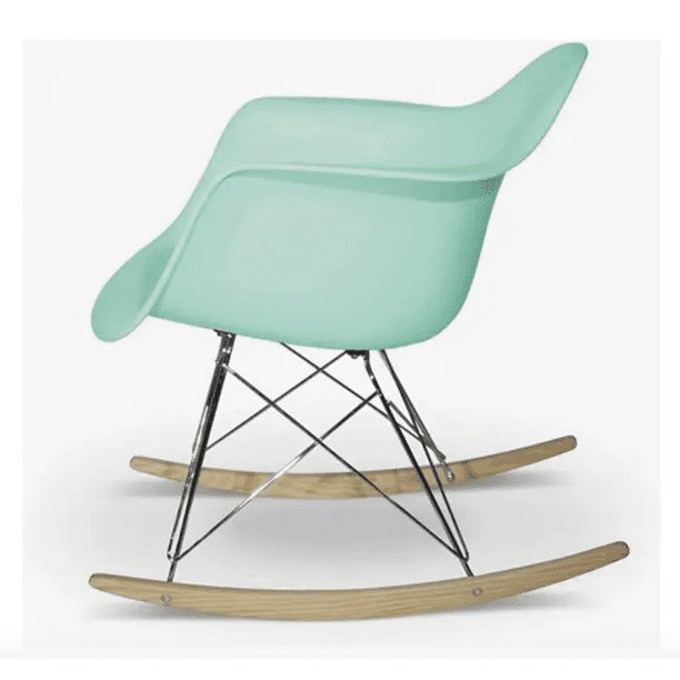 Mecedora Silla Rocking Estructura Metalica - Menta