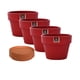 thumbnail image 3 of Set de 4 Maceta Greta 16cm Morron y sus platos, 3 of 3