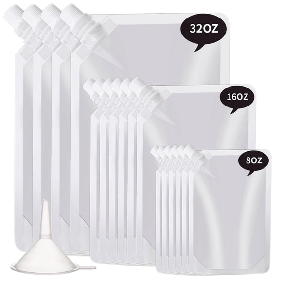 Frascos de Plástico Reutilizables OHMAXHO a Prueba de Fugas para Viaje 240mL-480mL-960mL