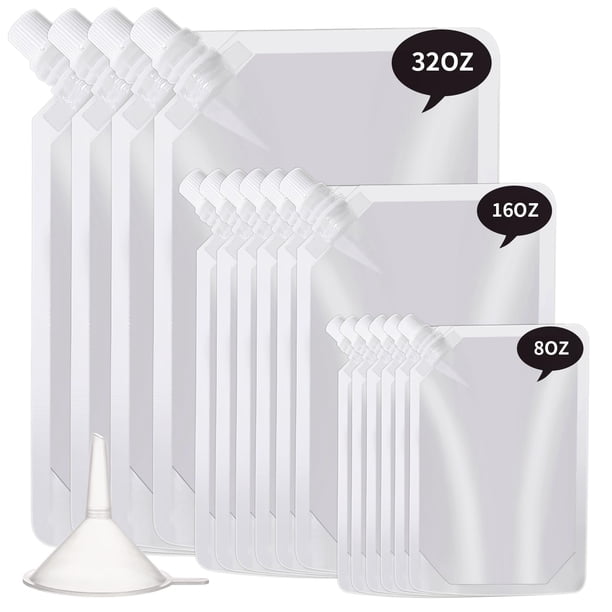 Frascos de Plástico Reutilizables OHMAXHO a Prueba de Fugas para Viaje 240mL-480mL-960mL