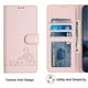 thumbnail image 4 of Funda tipo cartera FOXDOCK para Samsung Galaxy A02s con soporte, ranuras, RFID, diseño de gato, 4 of 5