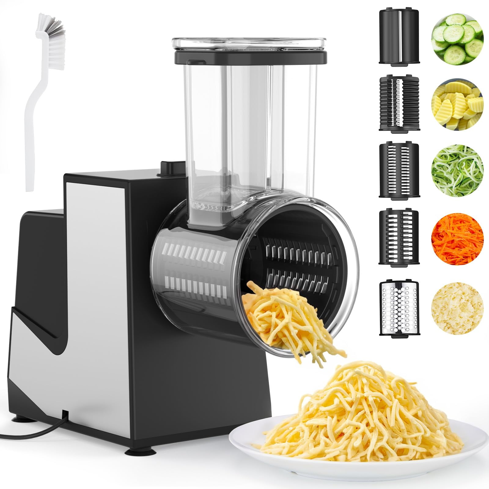 Rallador Eléctrico Fitnate 250w 5 Cuchillas