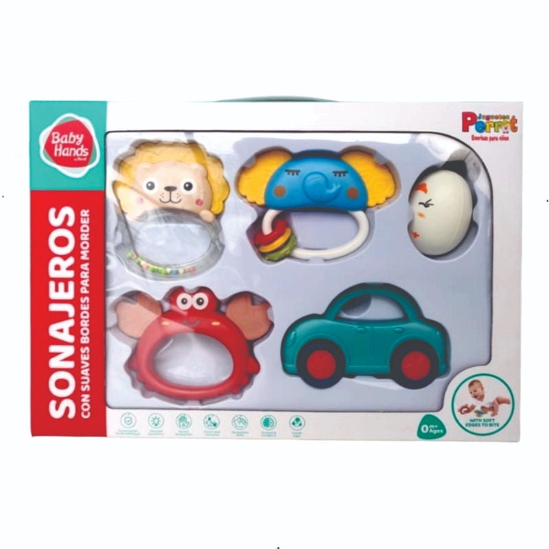 Perrot - Set De 4 Cascabeles Con Huevo Caja